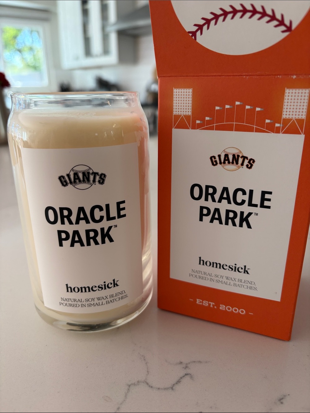 BRAND NEW Homesick Candles-MLB SF Giants, Oracle Park Candle